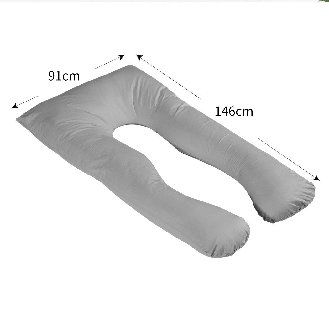 Maternity Pregnancy Pillow Cases Nursing Sleeping Body Support Feeding Boyfriend Big Bedding Australia