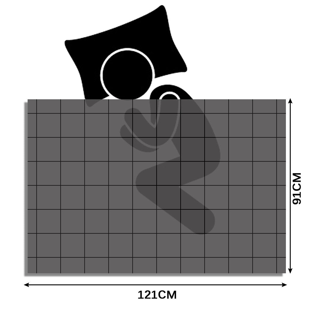 2KG Kids Anti Anxiety Weighted Blanket Gravity Blankets Blue Colour Dreamz