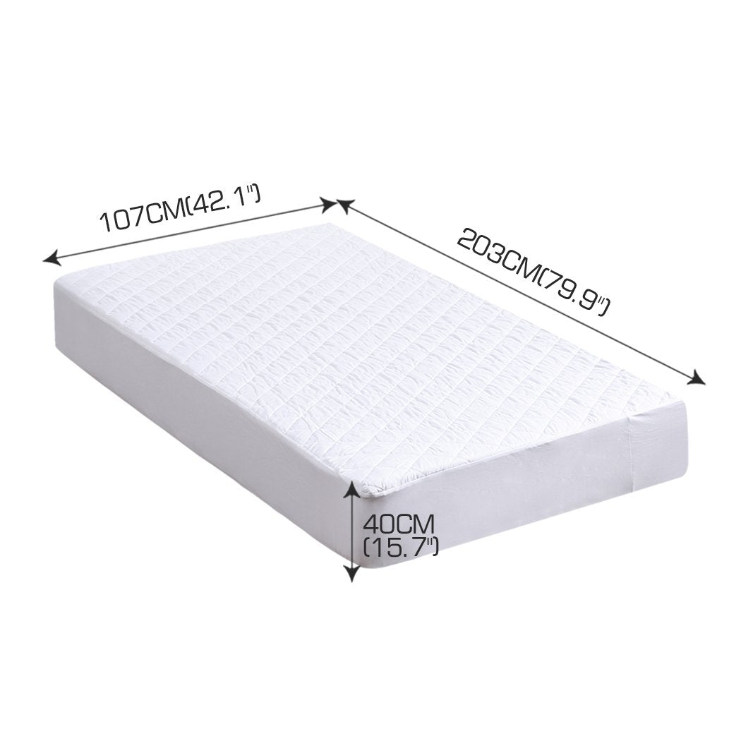 Fully Fitted Waterproof Microfiber Mattress Protector King Single Size Dreamz