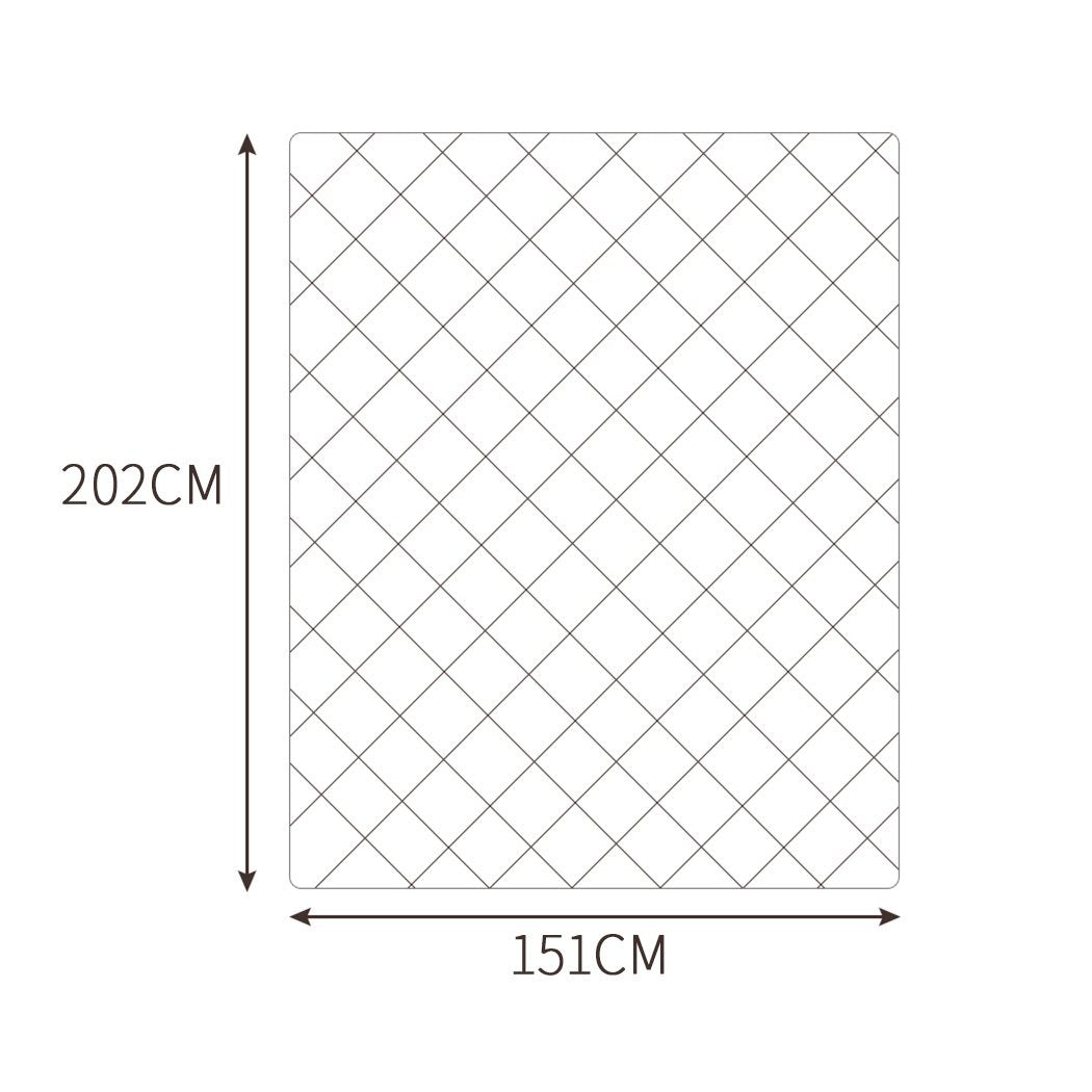 9KG Weighted Blanket Promote Deep Sleep Anti Anxiety Double Dark Grey Dreamz