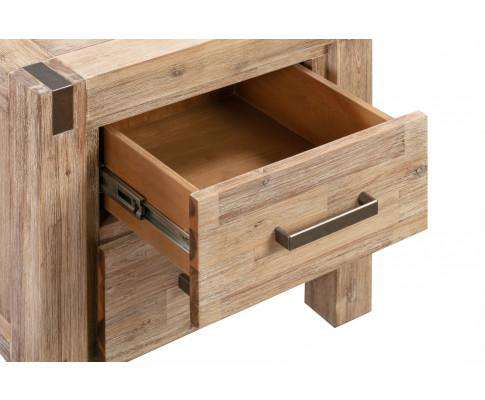 Java Bedside Table Oak Melbournians Furniture