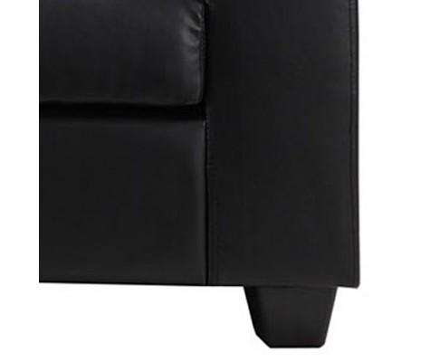 Nikki Sofa Black 3 Seater Melbournians Furniture