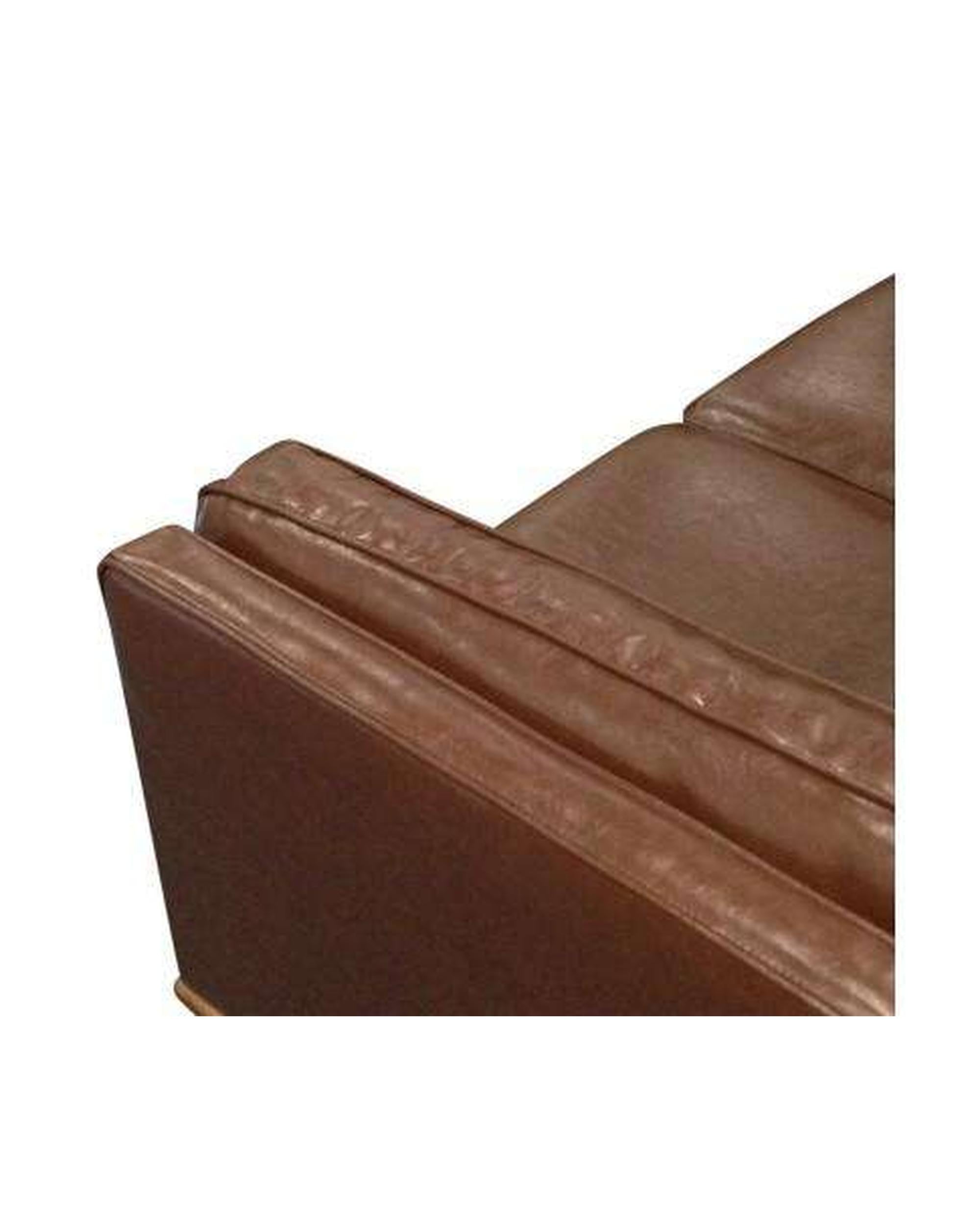 Leatherette Brown York Sofa 2 Seater Melbournians Furniture