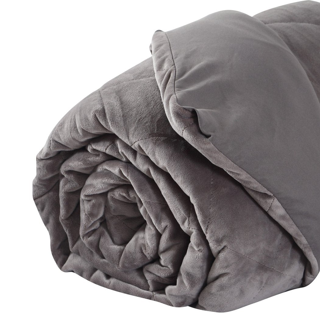 7KG Anti Anxiety Weighted Blanket Gravity Blankets Grey Colour Dreamz