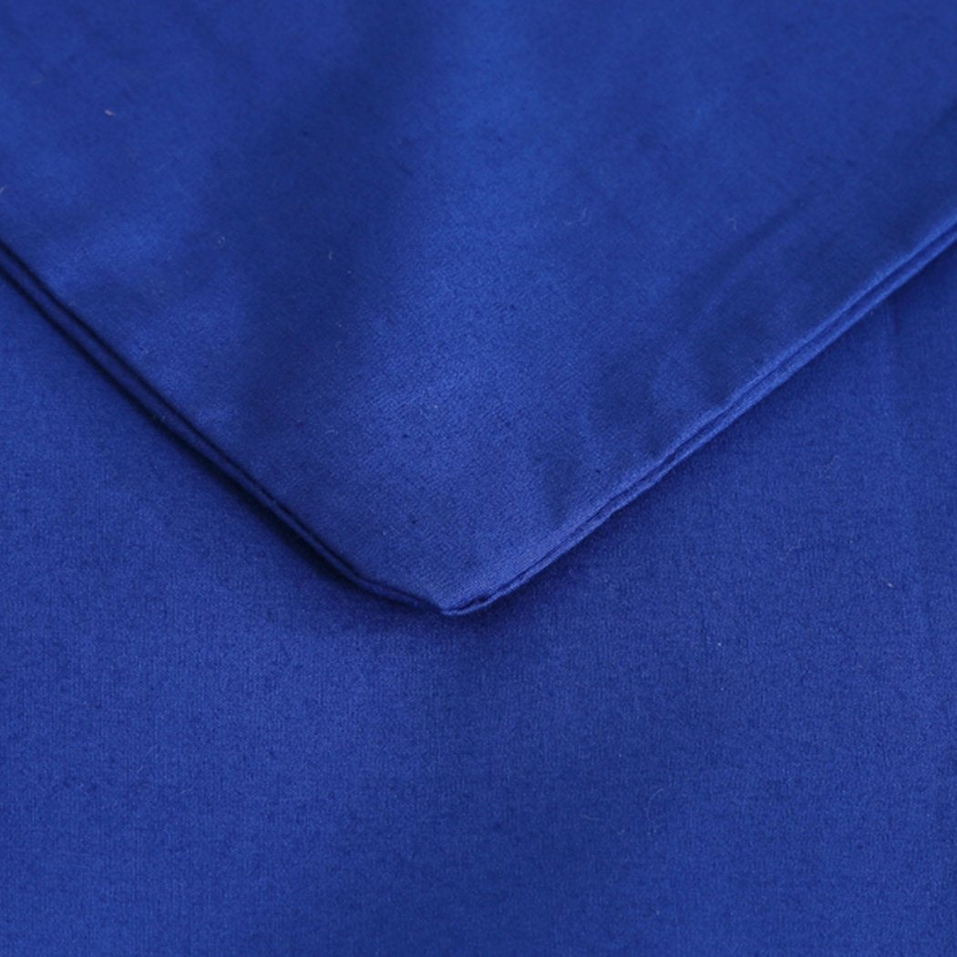 198x122cm Anti Anxiety Weighted Blanket Cover Polyester Cover Only Blue Dreamz