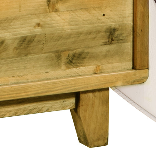 Woodstyle Solid Timber Bed Frame In Rustic Texture Multiple Size Bed Frame Melbournians Furniture