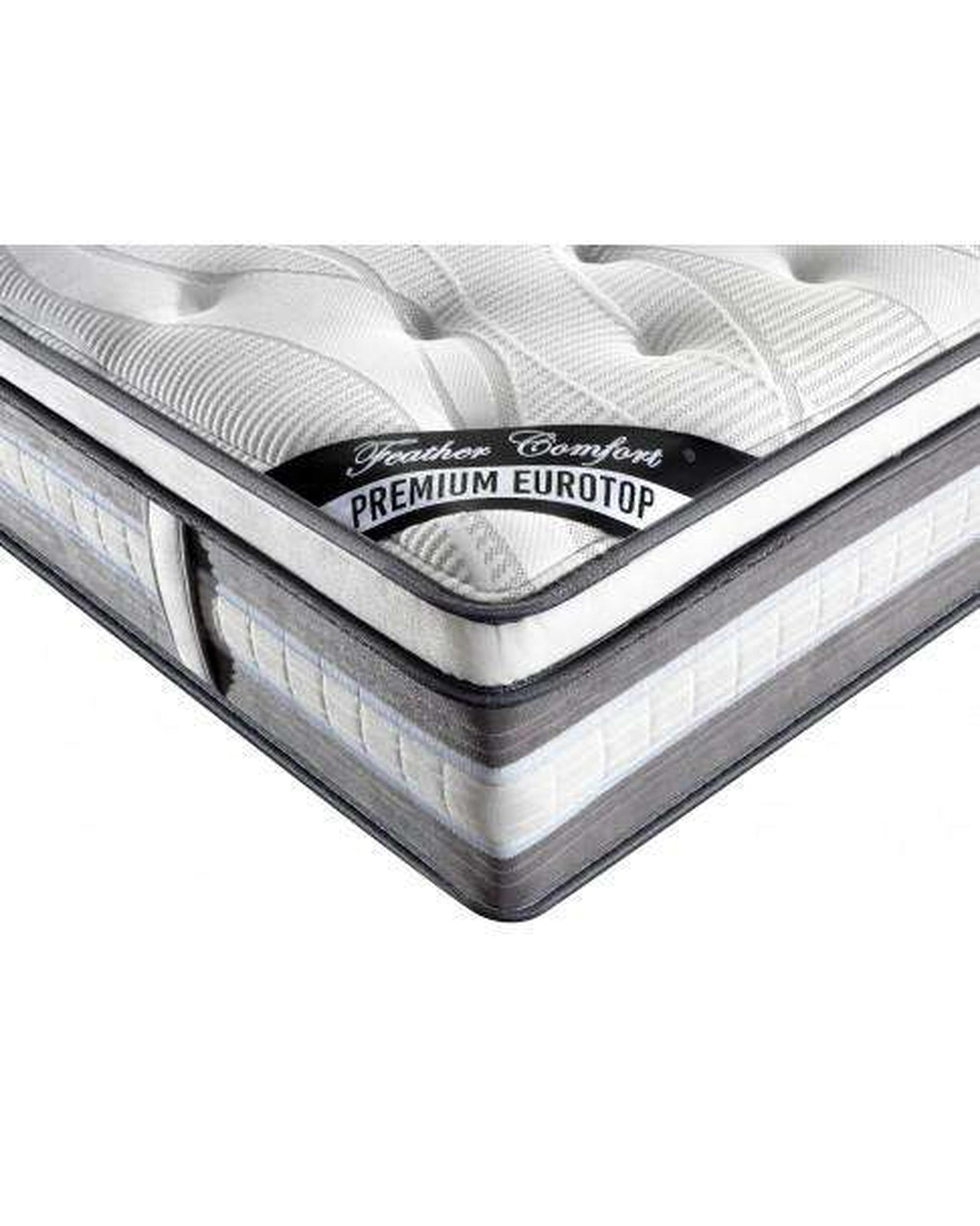 Premium Euro Top Pocket Spring Mattress - Plush Feather Comfort