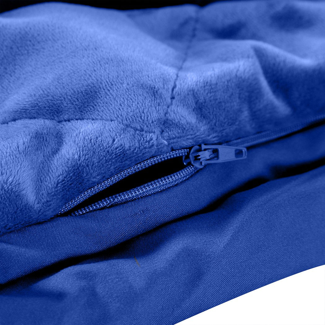 5KG Anti Anxiety Weighted Blanket Gravity Blankets Royal Blue Colour Dreamz