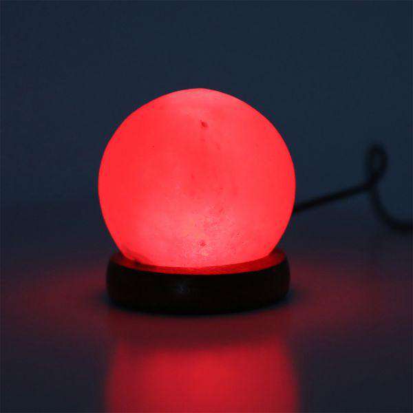 HIMALAYAN SALT LAMP GLOBE USB NATURAL CRYSTAL ROCK CORD NIGHT LIGHT LAMPS GLOBES Big Bedding Australia