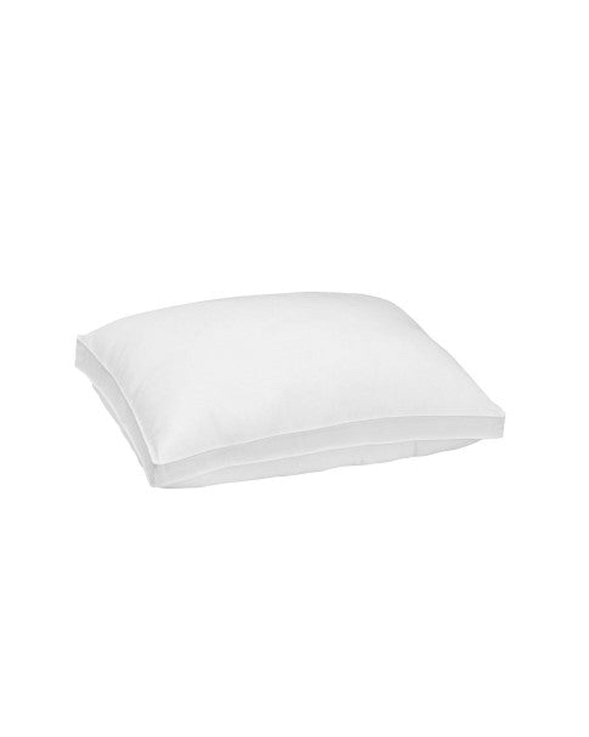 Royal Comfort Luxury Bamboo Blend Gusset Pillow Single Pack 4cm Gusset Support 50 x 75cm White Royal Comfort