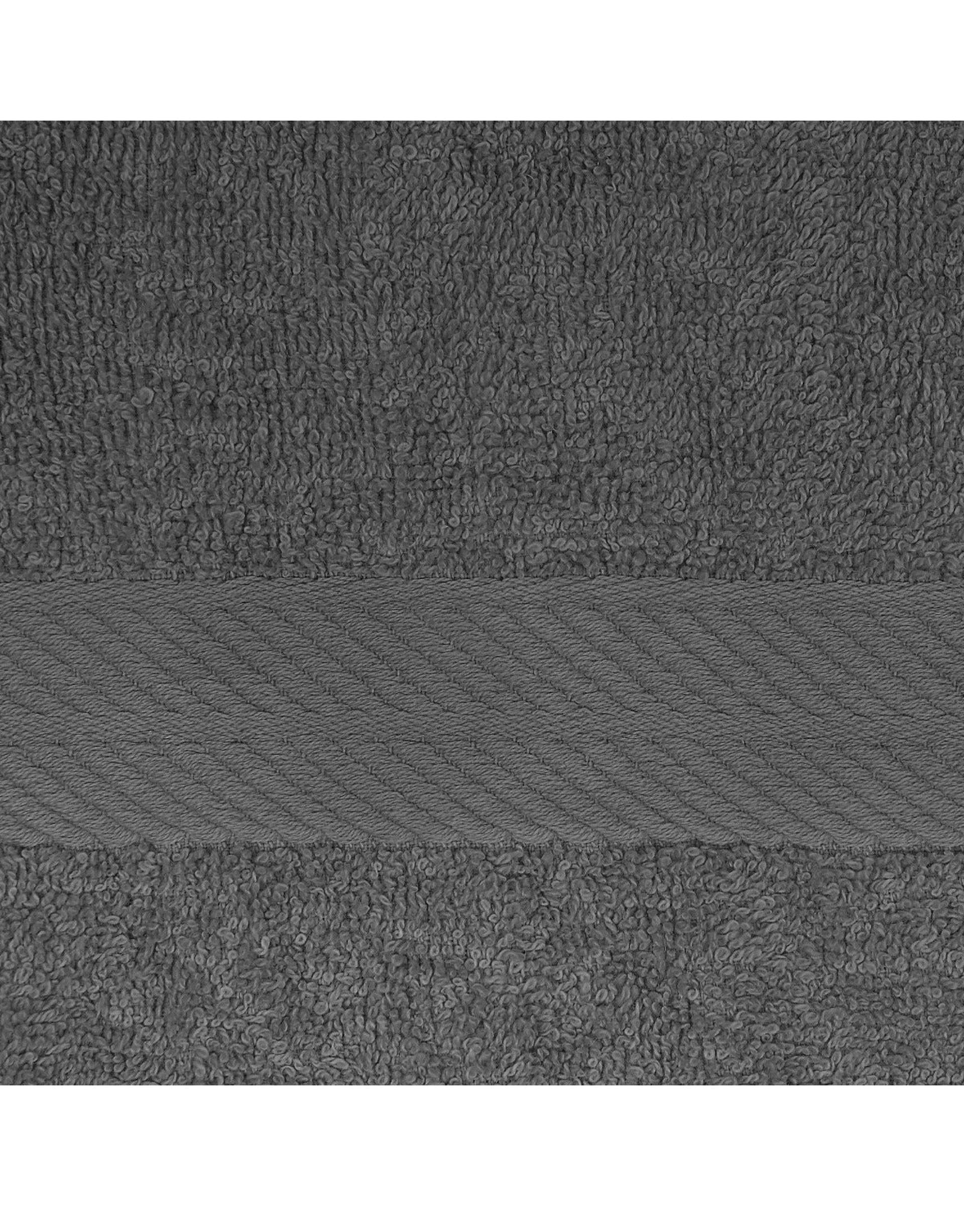 Royal Comfort 4 Piece Cotton Bamboo Towel Set 450GSM Luxurious Absorbent Plush  Charcoal Royal Comfort