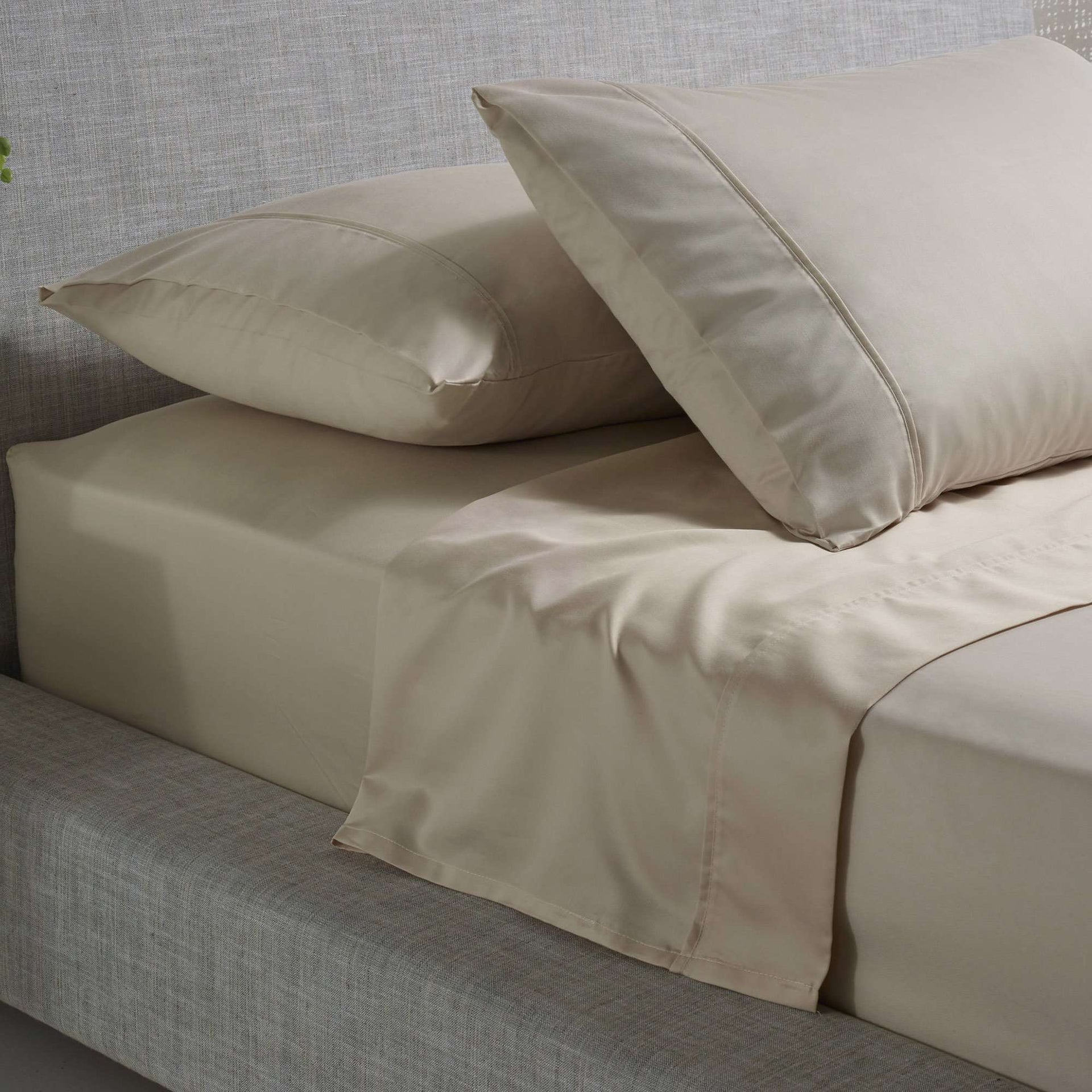 Accessorize 1000TC Cotton Rich Sheet Set - Beige Accessorize