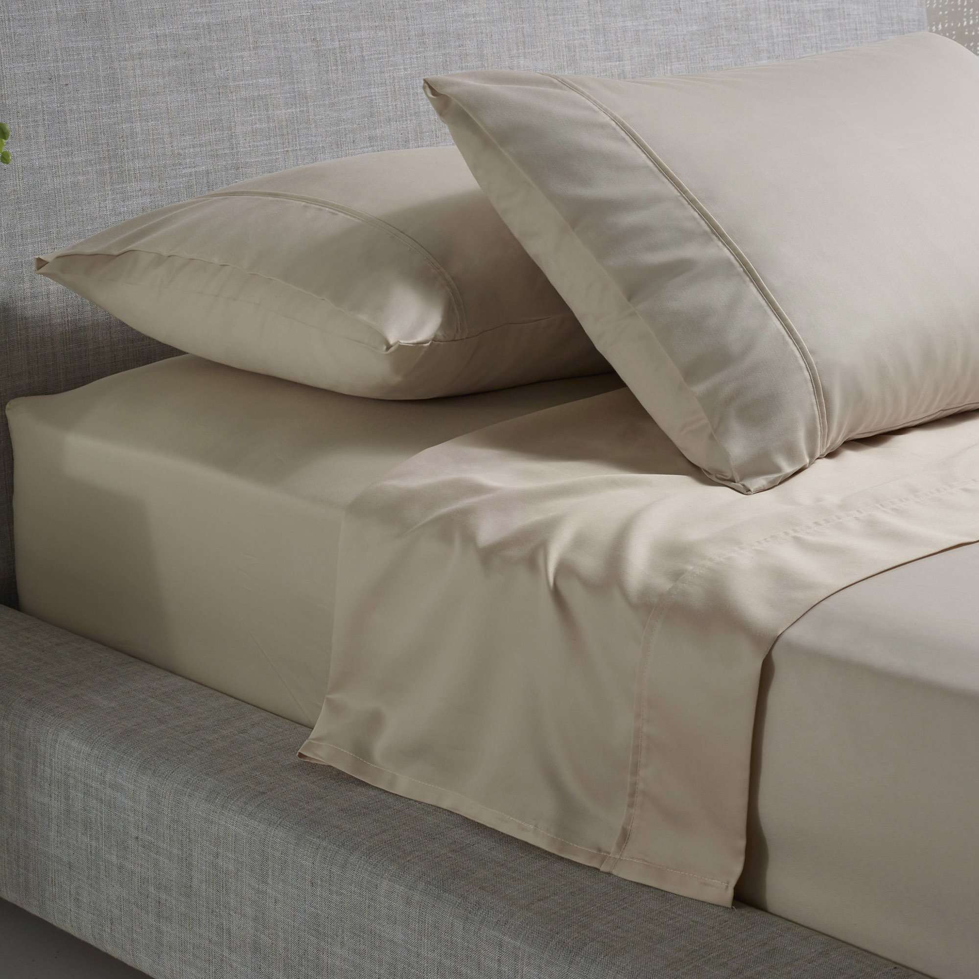Accessorize 1000TC Cotton Rich Sheet Set - Beige Accessorize
