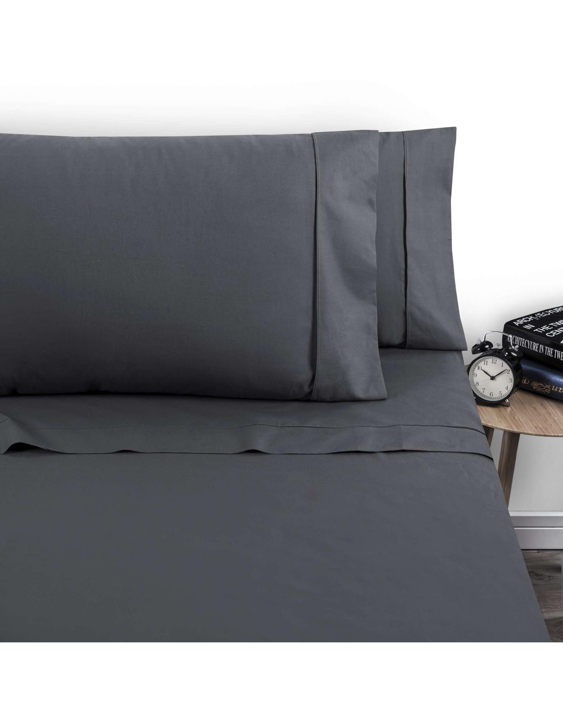 Accessorize 1000TC Cotton Rich Sheet Set - Charcoal Accessorize