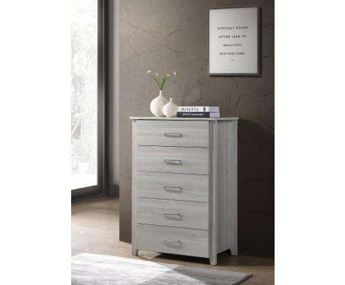 Six Chest Of Drawers Tallboy - White Oak Melbournians Furniture