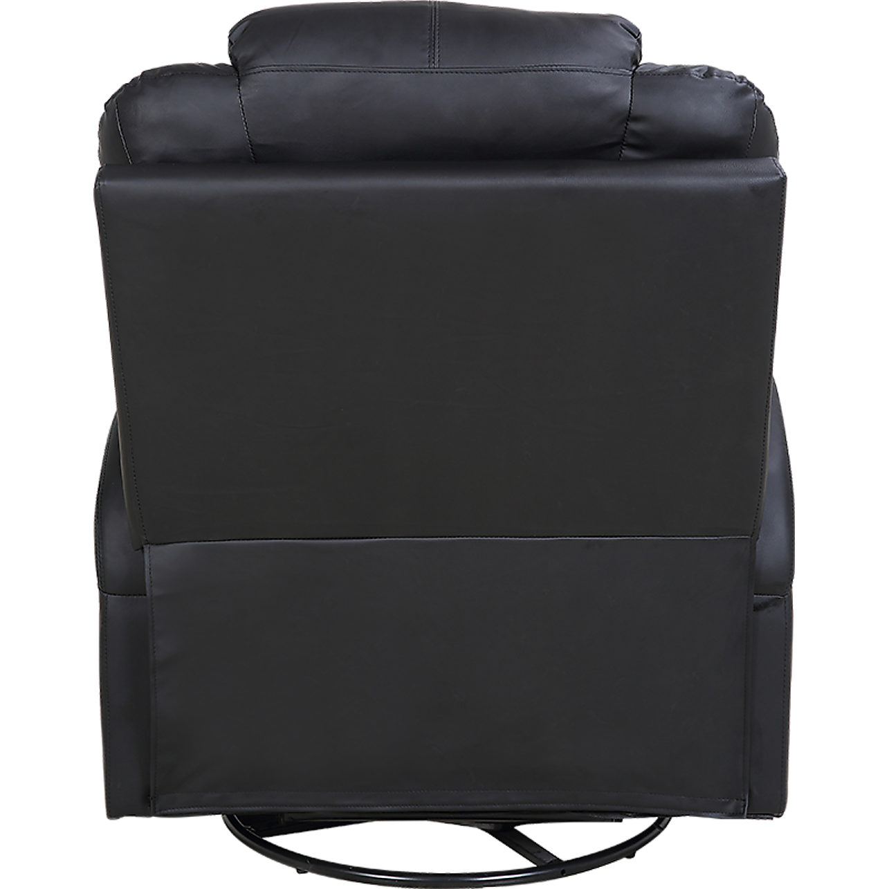 Black Massage Sofa Chair Recliner 360 Degree Swivel PU Leather Lounge 8 Point Heated Big Bedding Australia