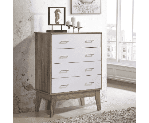 Tallboy Designer Chest of Drawer - Oak Melbournians Furniture