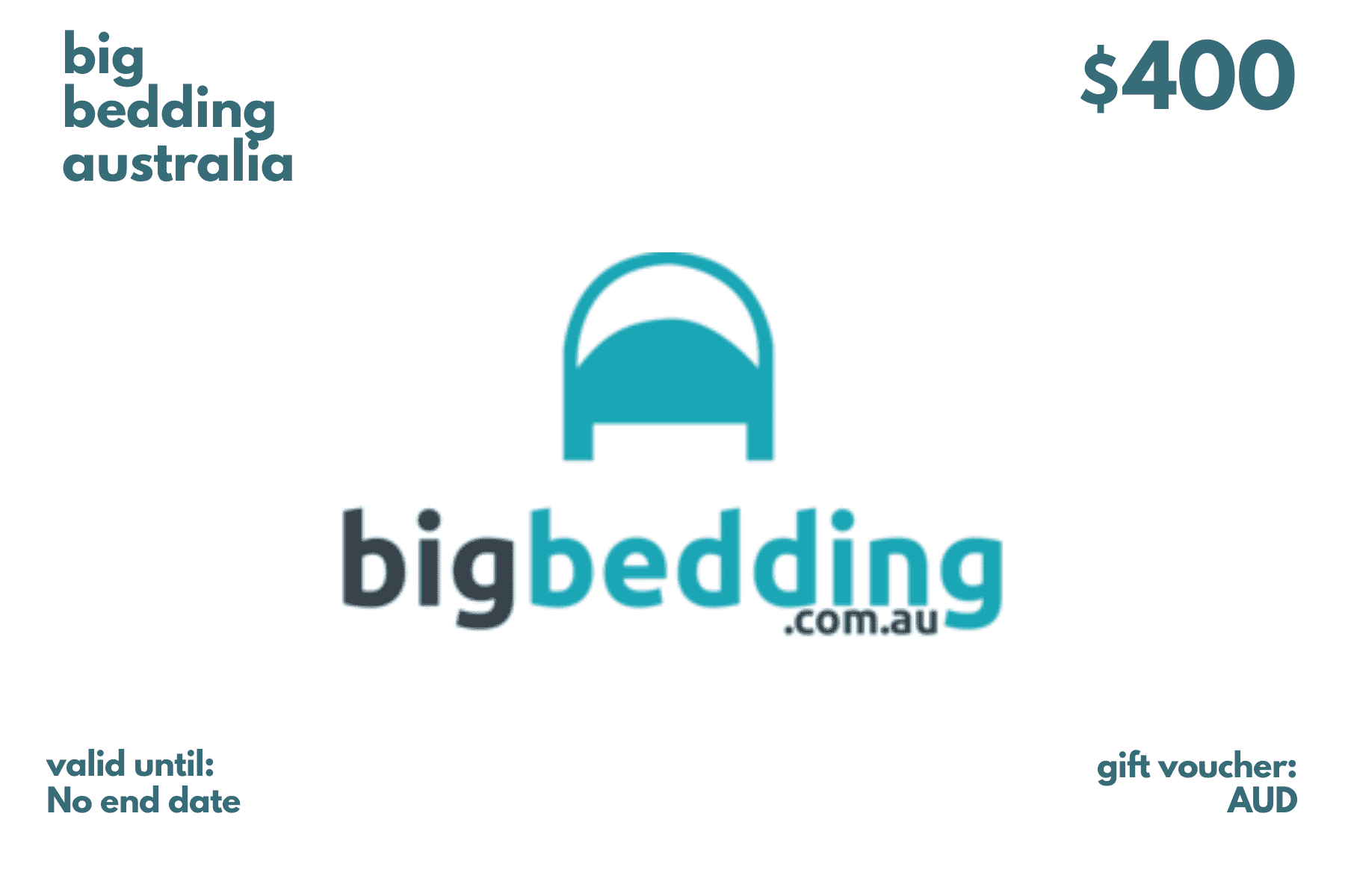 Gift Card - NO END DATE Big Bedding Australia - Gift Card