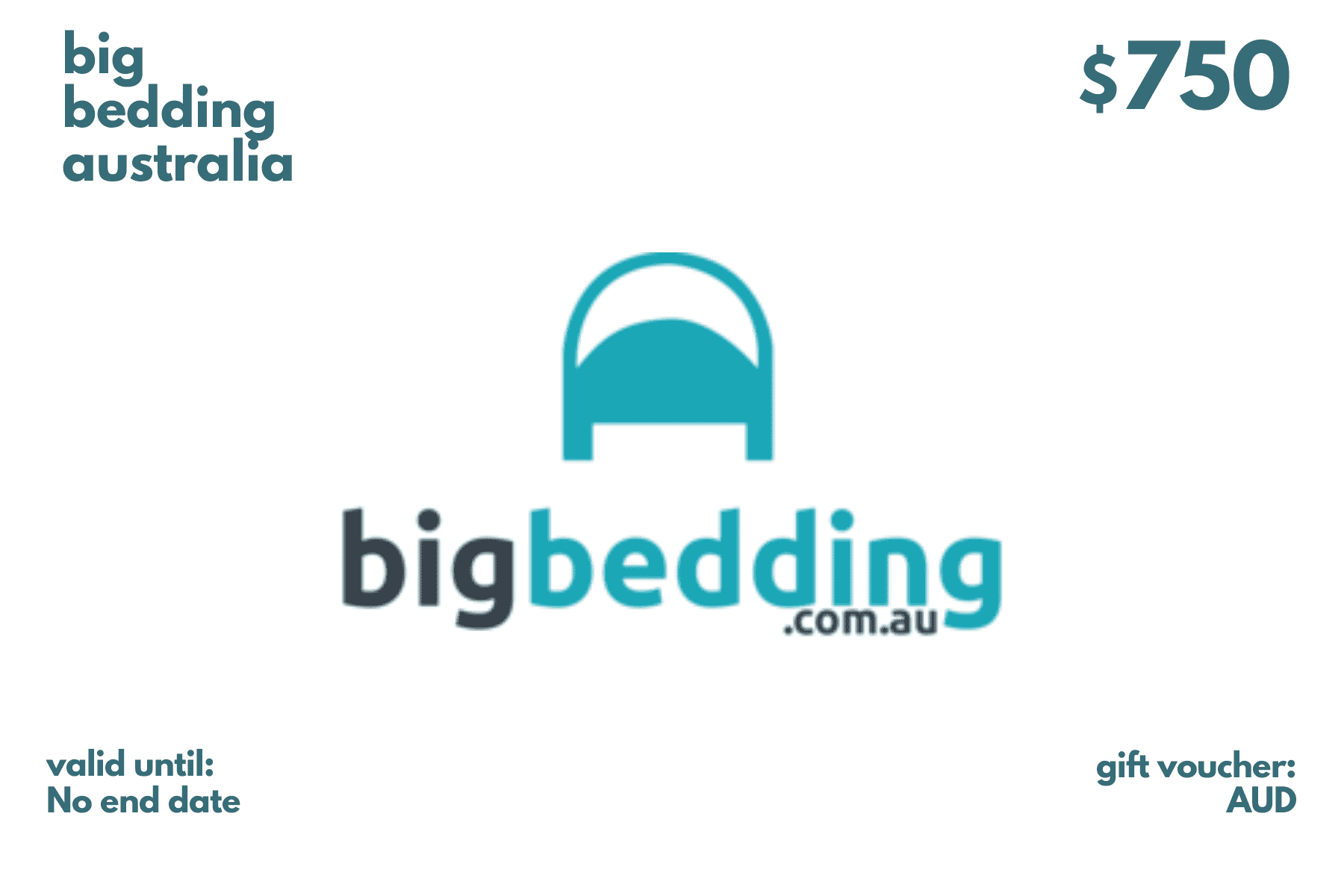 Gift Card - NO END DATE Big Bedding Australia - Gift Card