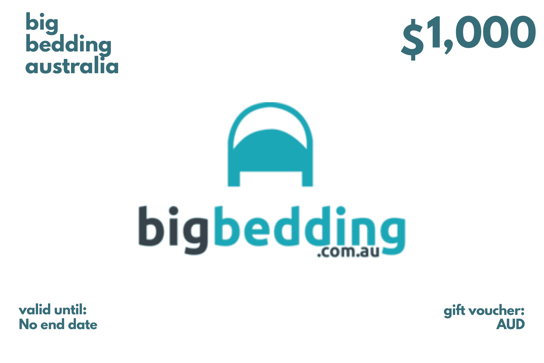 Gift Card - NO END DATE Big Bedding Australia - Gift Card