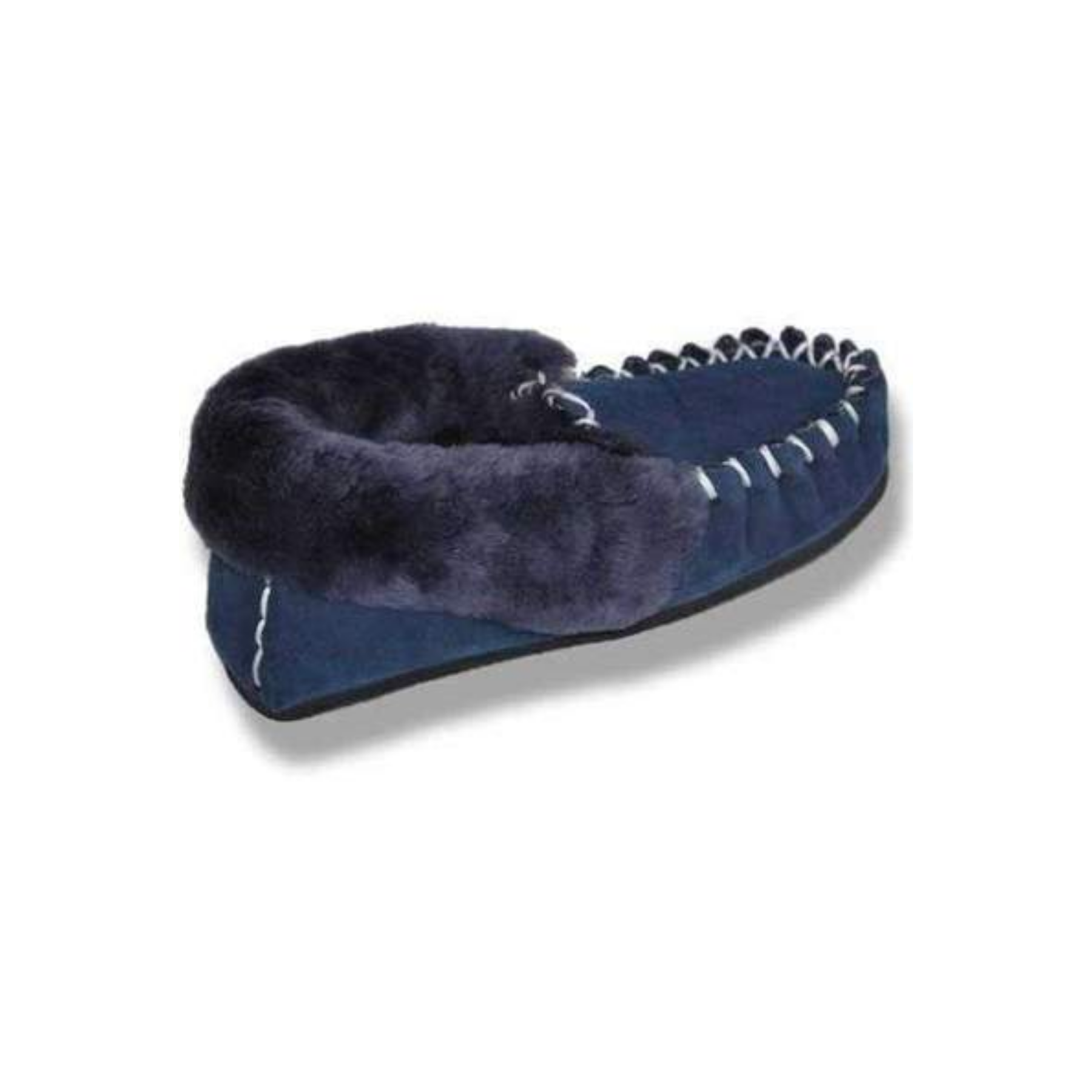 Merino Craft Moccasins  - Navy Merino Craft