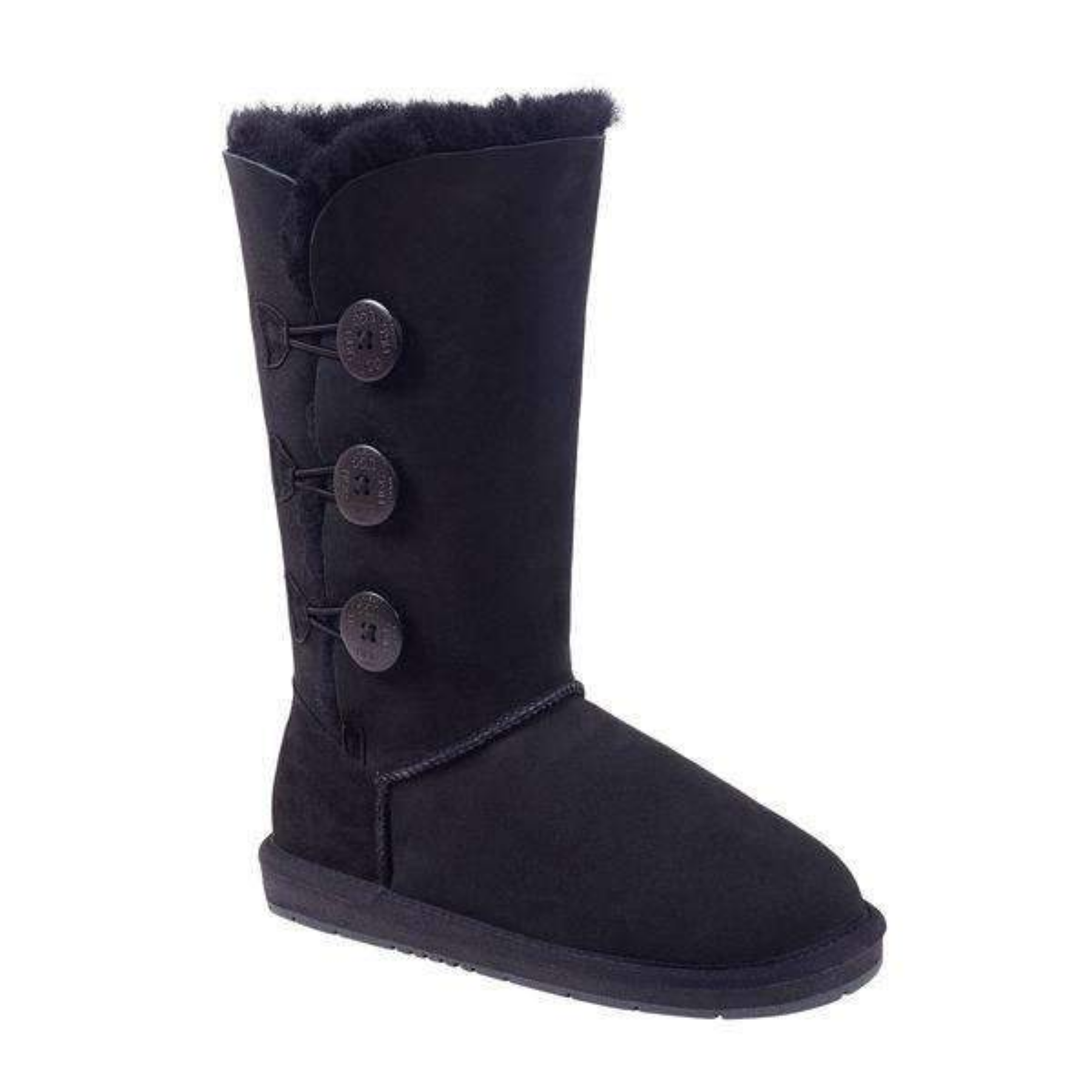 Merino Craft Tall Three Button UGG - Black Merino Craft