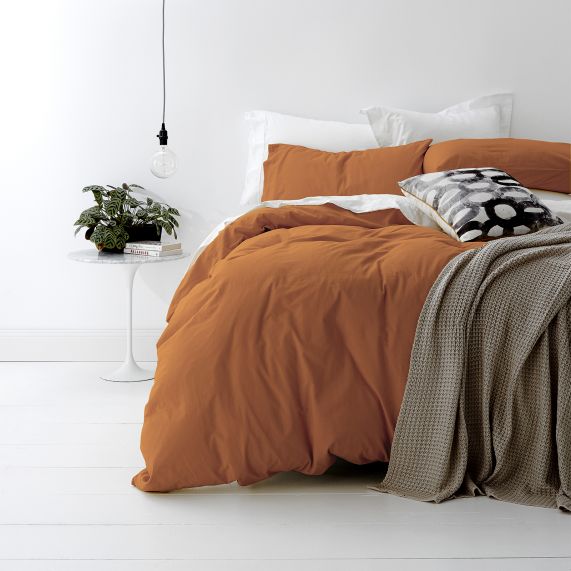 Park Avenue European Vintage Washed Cotton Quilt Cover Set - Auburn Park Avenue