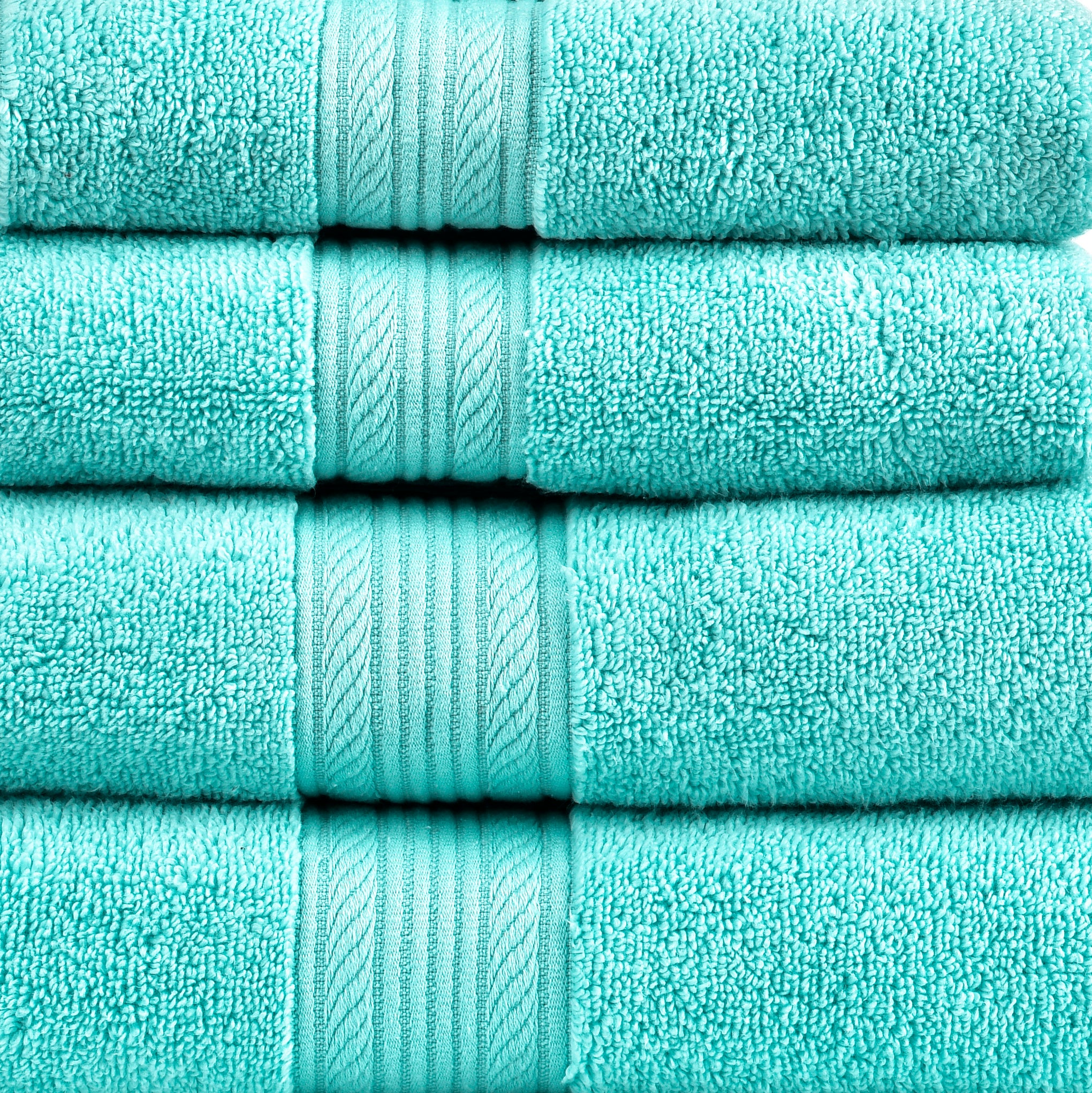 Amelia 500GSM 100% Cotton Towel Set -Zero Twist 6 Pieces -Blue Light Amelia