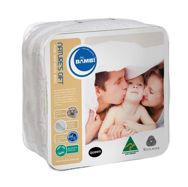 My Bambi NATURES GIFT WOOL 500GSM Quilt - SUPER LOFT My Bambi