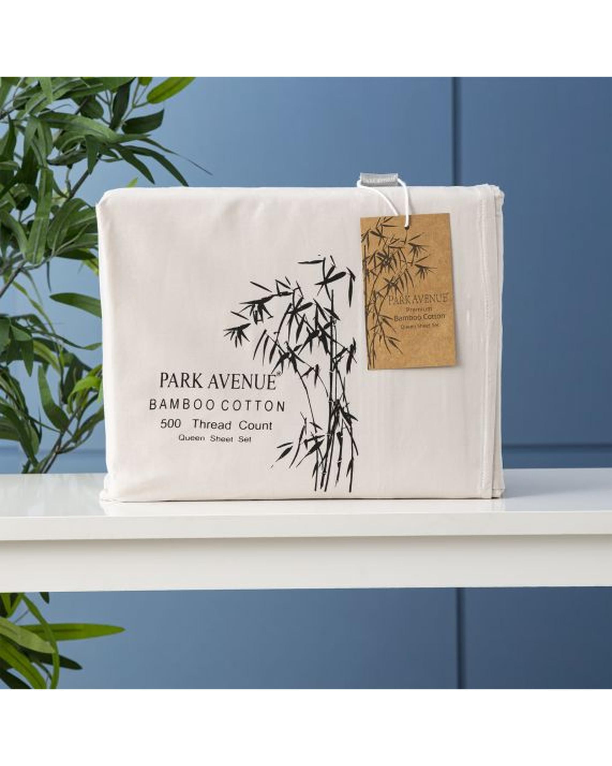 Park Avenue 500 Thread Count Natural Bamboo Cotton Sheet Sets  - 8 Colours Park Avenue