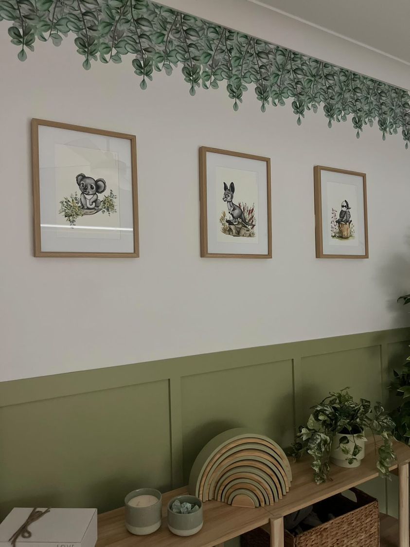 Australiana Eucalyptus Leaves Wall Decals 