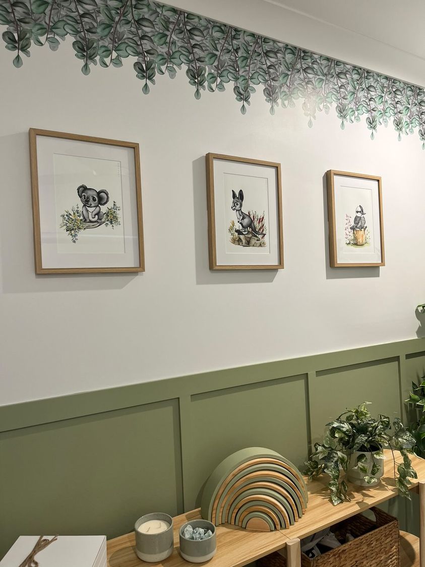 Australiana Eucalyptus Leaves Wall Decals 