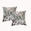Renee Taylor Poly Velvet Printed Cushion filled 50 x 50 Cms  Leopard - Twin Pack Renee Taylor