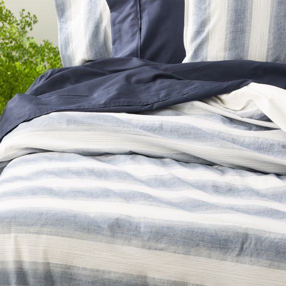 Renee Taylor Yarn Dyed Vintage Washed Cotton Quilt Cover Set - Amira Renee Taylor