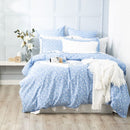 Renee Taylor European Vintage Washed Printed Cotton Quilt Cover Set - Ditsy Sky Renee Taylor