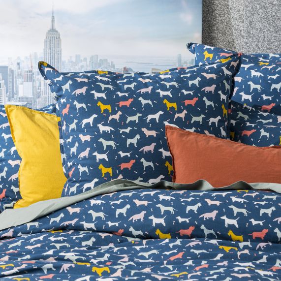 Renee Taylor European Vintage Washed Printed Cotton Quilt Cover Set - Novelty Renee Taylor