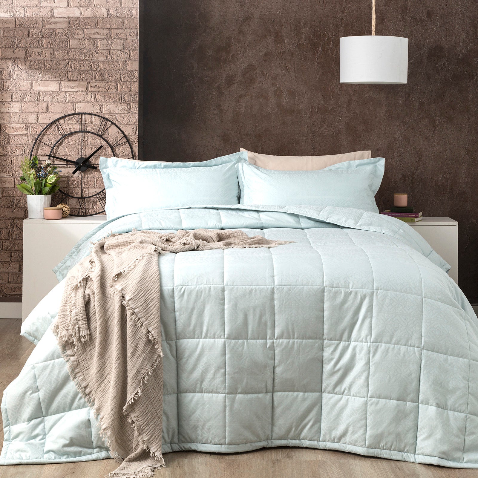 Ddecor Home Mosaic 500 TC Cotton Jacquard Comforter Set - 2 Colours Ddecor Home