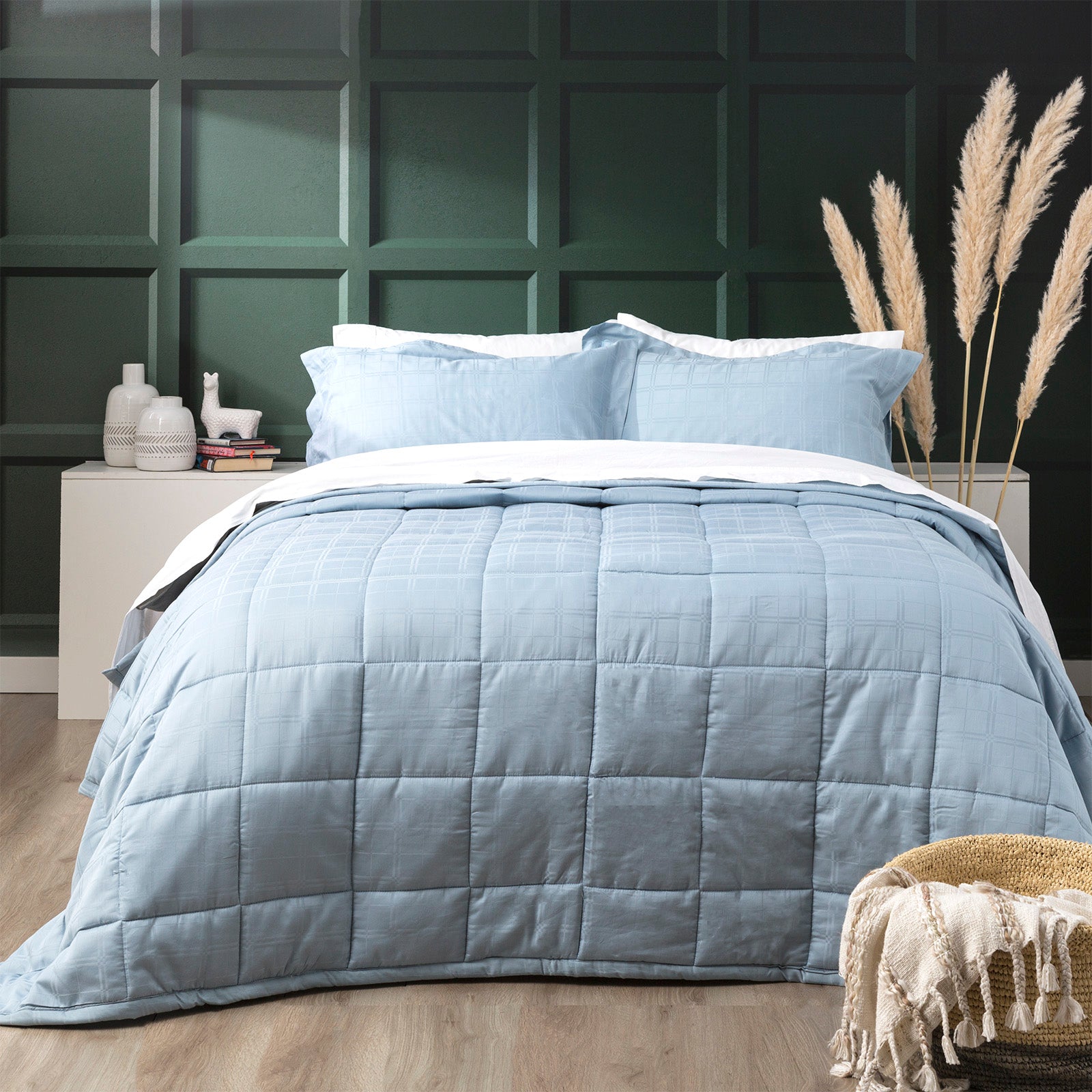 Ddecor Home Willow 500 TC Cotton Jacquard Comforter Set - 2 Colours Ddecor Home