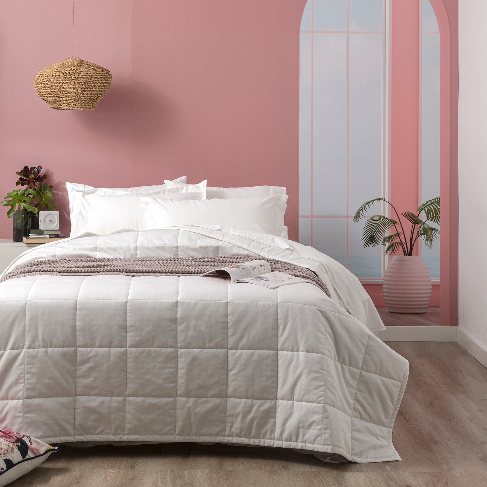 Ddecor Home Sofia 500 TC Cotton Jacquard Comforter Set - 2 Colours Ddecor Home