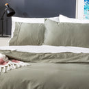 Park Avenue 500 Thread count Natural Bamboo Cotton Quilt Cover Set - Jade Park Avenue