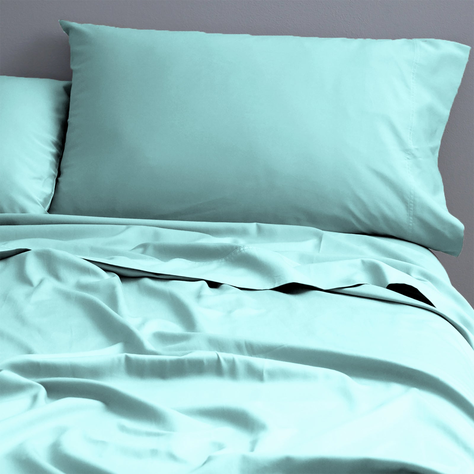 Park Avenue 500 Thread Count Natural Cotton Sheet Set - Turquoise Park Avenue