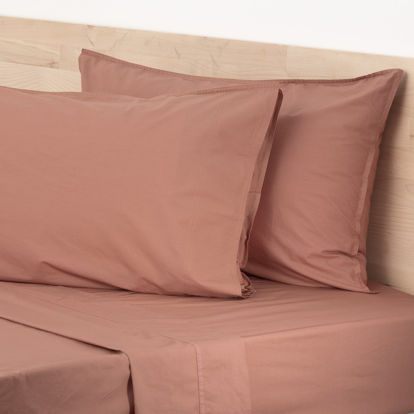 Renee Taylor Helena Vintage Stone washed Sheet Set - Redwood Renee Taylor