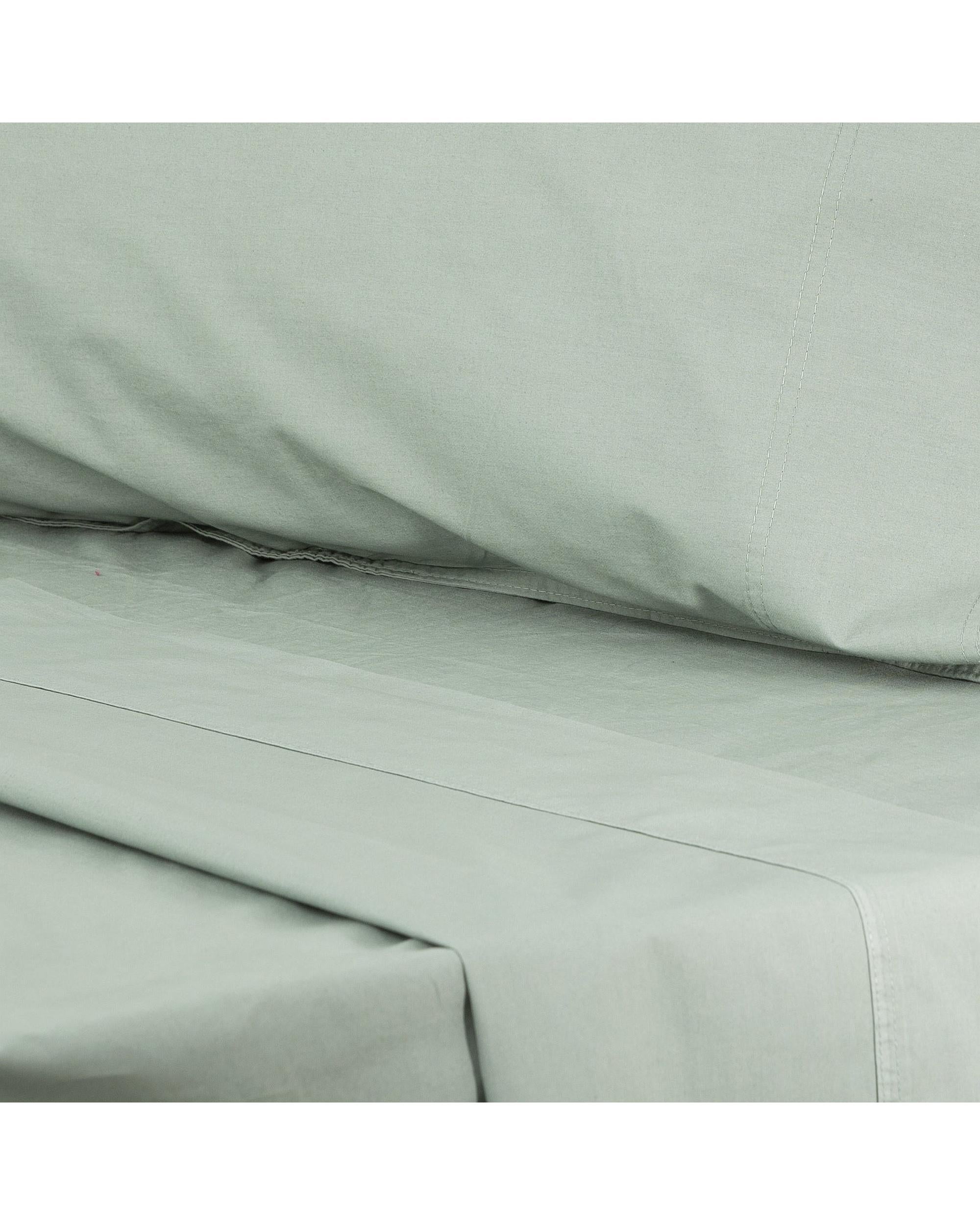 Renee Taylor Helena Vintage Stone washed Sheet Set - Cactus Renee Taylor