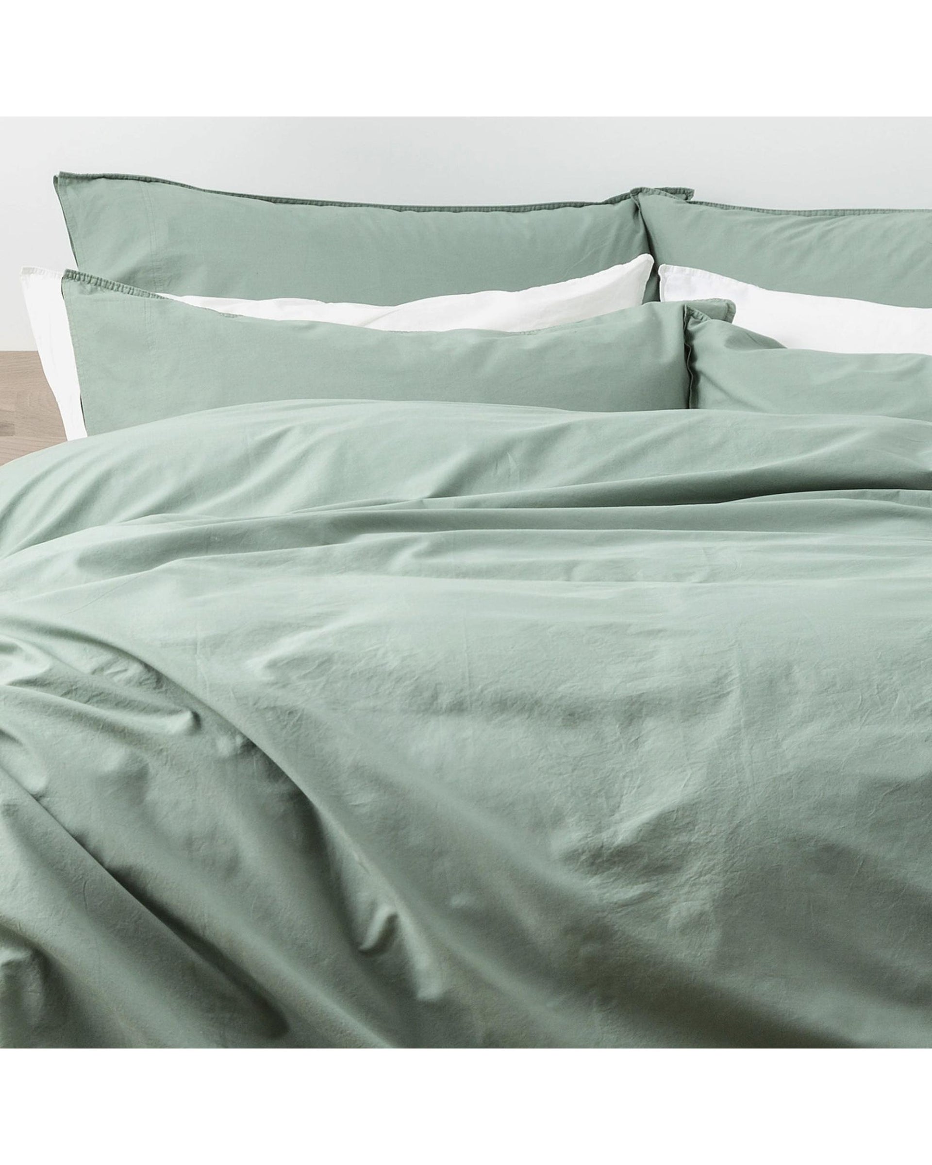 Renee Taylor Helena Vintage Stone washed Quilt Cover Set - Cactus Renee Taylor