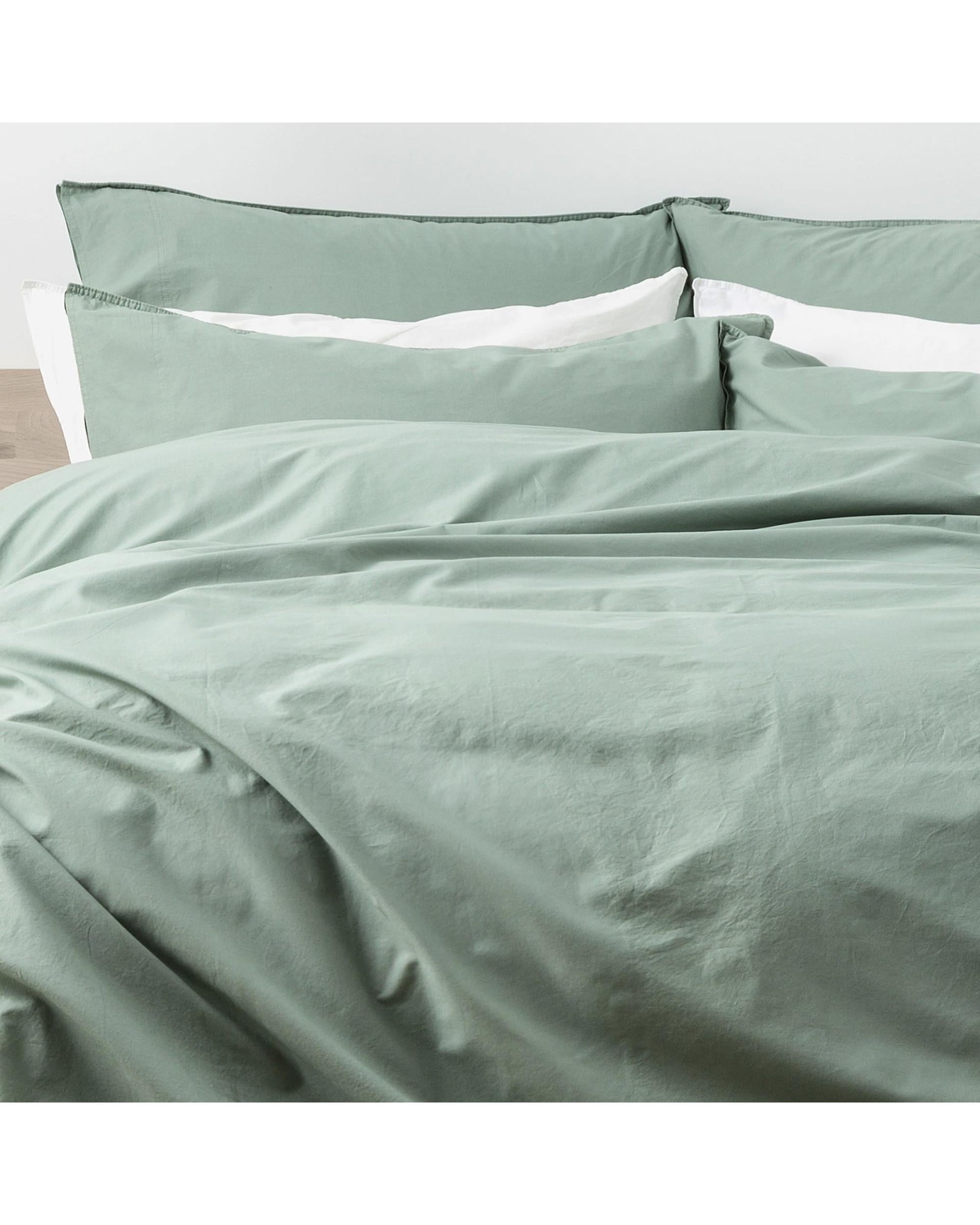 Renee Taylor Helena Vintage Stone washed Quilt Cover Set - Cactus Renee Taylor