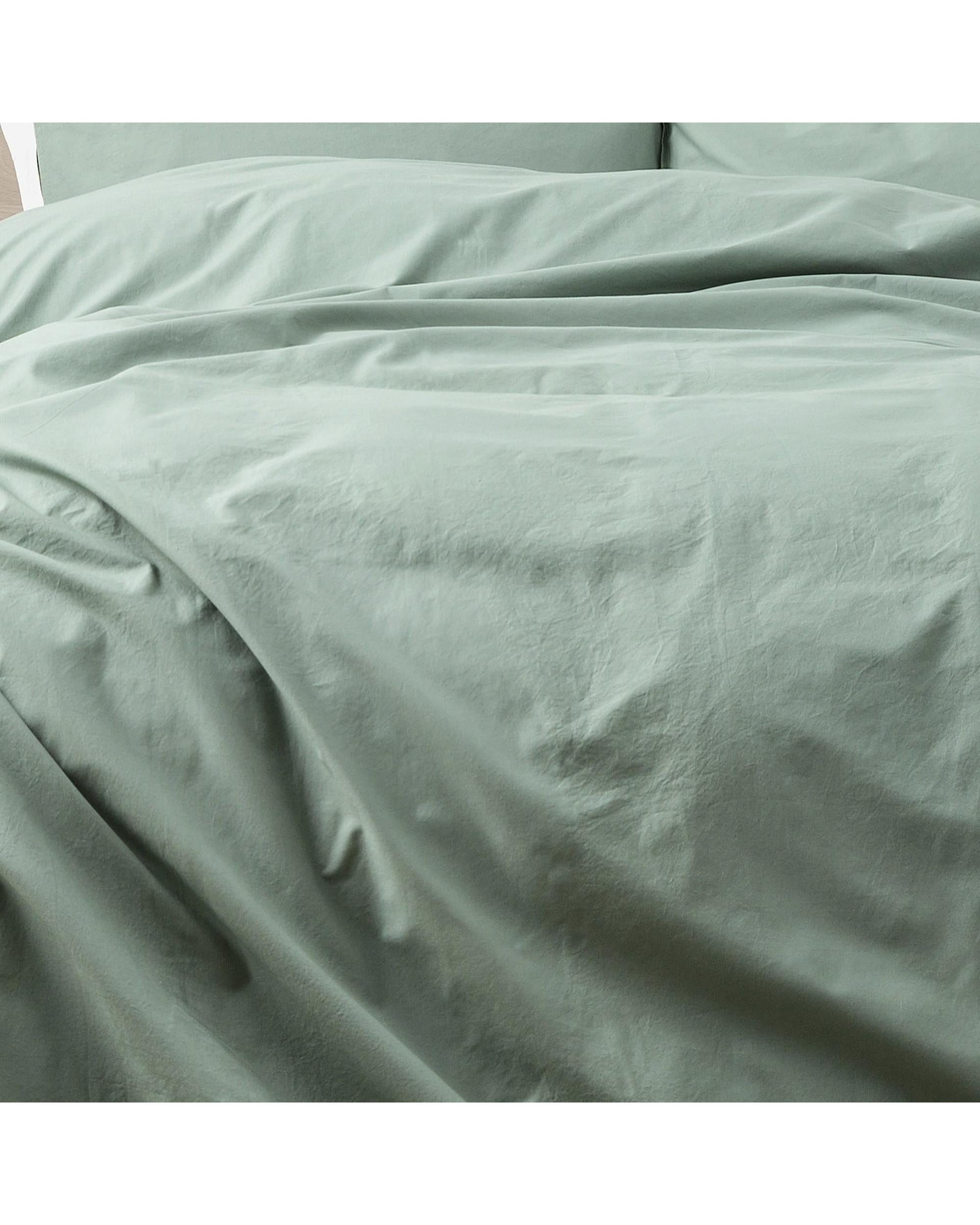 Renee Taylor Helena Vintage Stone washed Quilt Cover Set - Cactus Renee Taylor