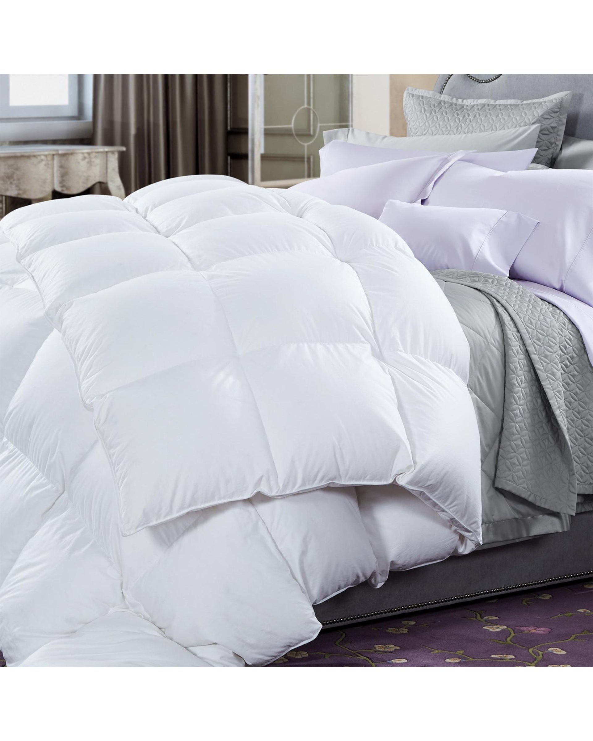 Renee Taylor 600 GSM Microluxe Down Alternate Quilt With Premium Microfiber Filling Renee Taylor