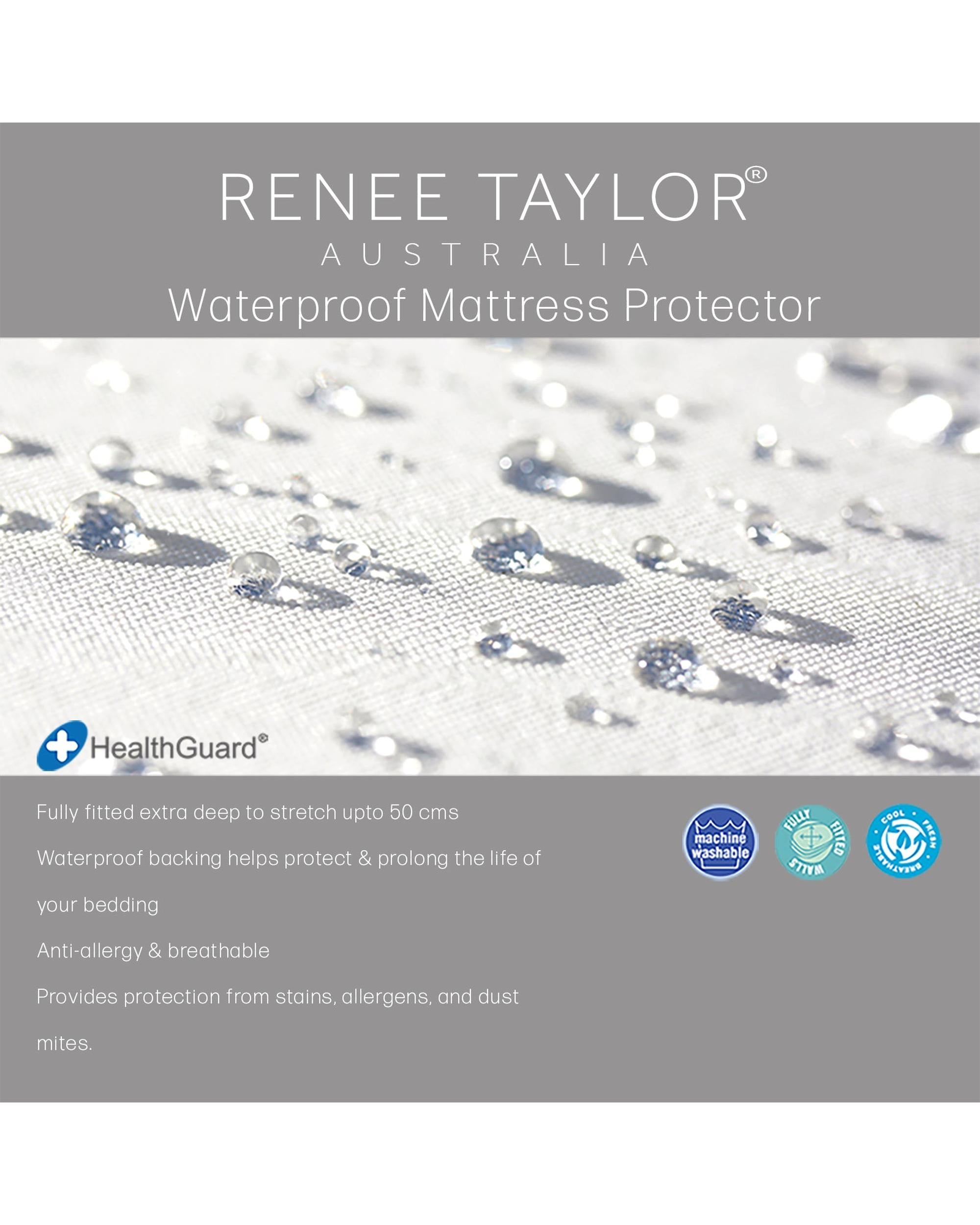 Renee Taylor Premium Waterproof Mattress Protector Renee Taylor