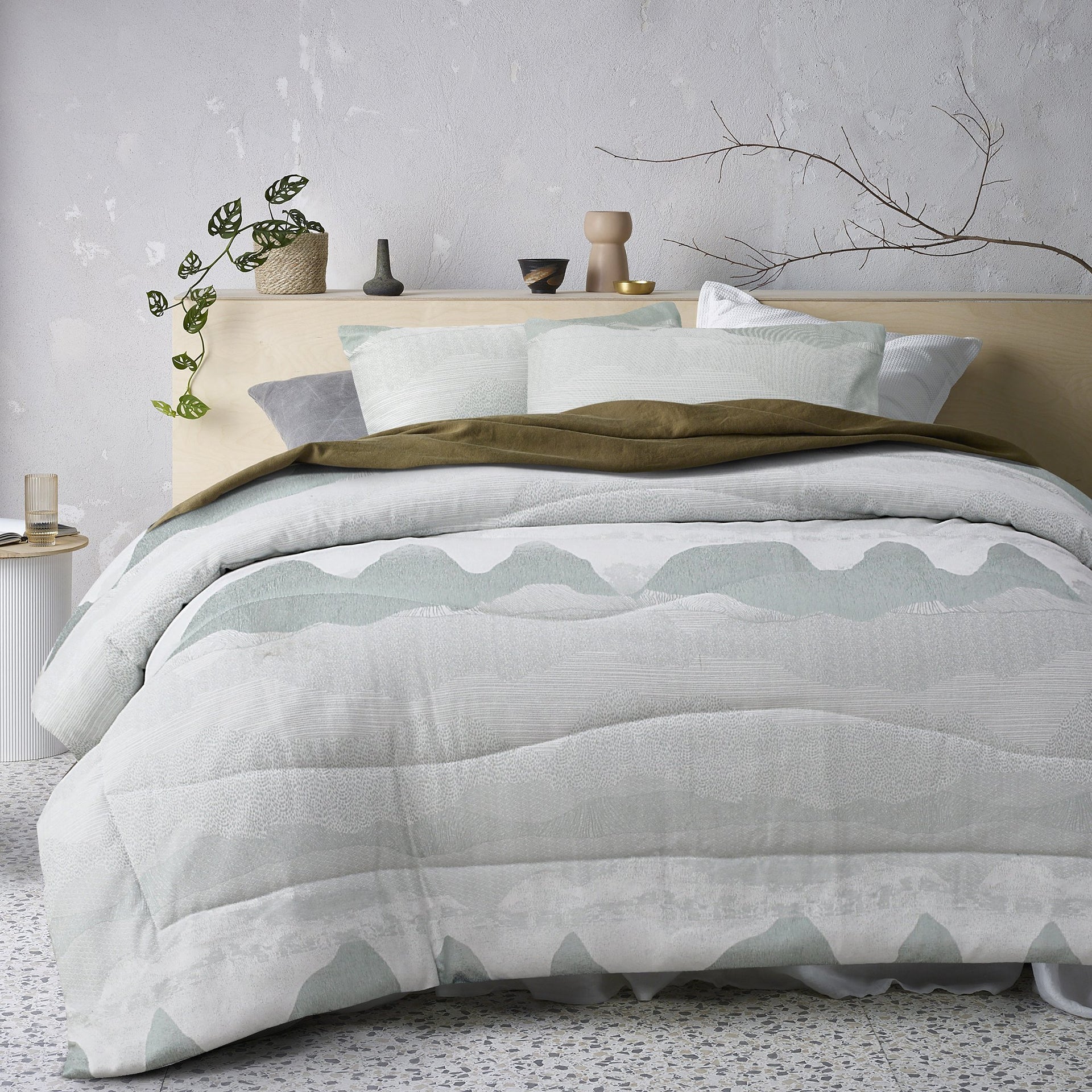 Accessorize Bulla Mint 3 Piece Jacquard Comforter Set Accessorize