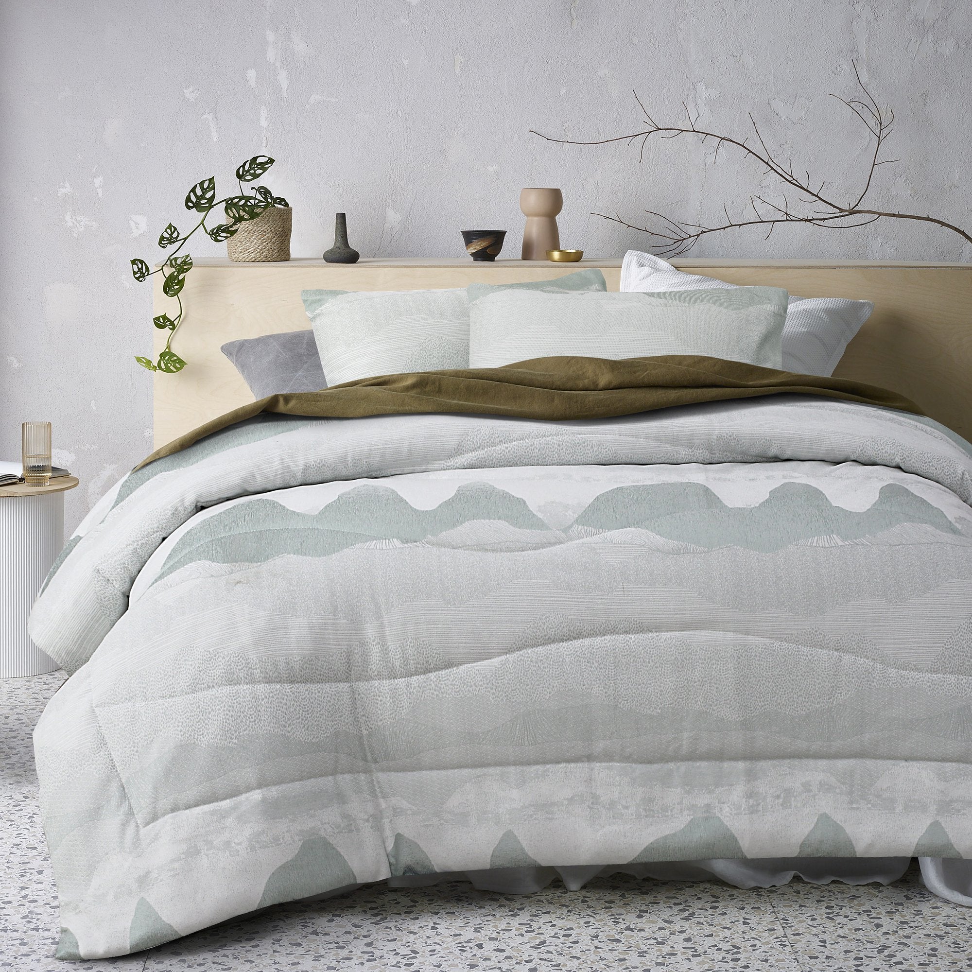 Accessorize Bulla Mint 3 Piece Jacquard Comforter Set Accessorize